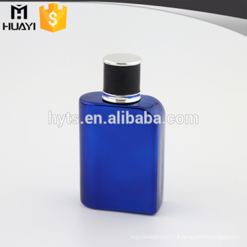 100ml bleu bouteille de verre de parfum de revêtement de revêtement avec le fournisseur chinois